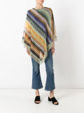 asymmetric draped poncho