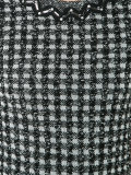 gingham plaid tweed dress