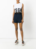 lace trim crop top