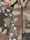 embroidered camouflage print jacket