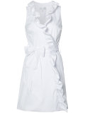 ruffle trim wrap dress 