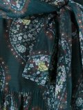 paisley print scalloped blouse