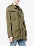 love logo military parka 