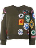 badge patch sweatshirt