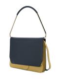 metal insert shoulder bag