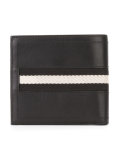 Tye stripe panel wallet