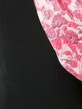 strapless brocade overlay gown 