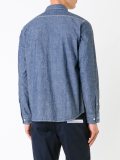 contrast stitching denim shirt