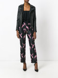 macaw print trousers