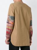 patchwork sleeve shirt