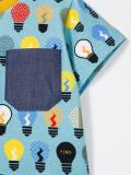 lightbulb print polo shirt
