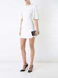 curved hem mini dress