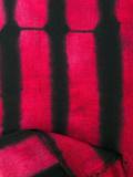 striped effect frayed scarf