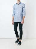 logo饰细条纹衬衫