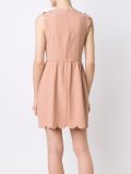 scallop hem dress