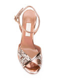 snakeskin-effect sandals