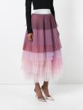 layered pleated skirt