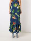 high-waisted midi skirt