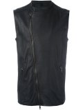 sleeveless biker jacket