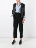 high-waisted trousers