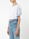 Henley cropped shirt 