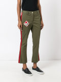 patched cropped pants 