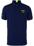chest print polo shirt