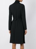 striped belted dress