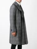 glen plaid mid coat