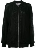 lace bomber jacket