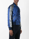 metallic bomber jacket