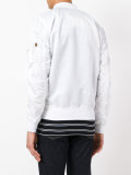 zipped bomber jacket