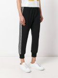 printed side cropped trackpants