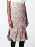 floral print midi skirt