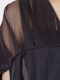 pleated evening dress