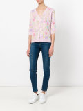 floral motif cardigan 