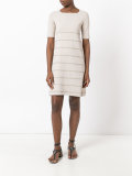 embroidered trim dress