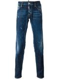 Slim lightly distressed jeans