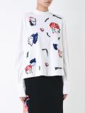 embroidered face blouse