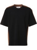 contrast double faced T-shirt