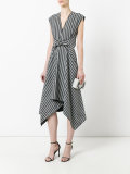 trapeze hem midi dress