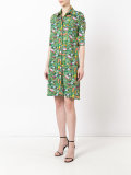 Transport print shirt dress