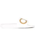 Groove slider sandals