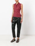 draped fitted top 