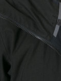geometric cuffs hooded jacket