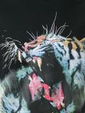 tiger print T-shirt