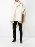 quilted hooded poncho