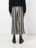 striped cropped trousers