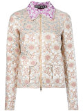floral jacquard jacket