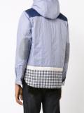 patchwork hooded jacket